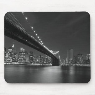 Black White New York City Skyline Muismat