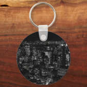 Black & White New York City Sleutelhanger (Voorkant)