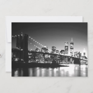 Black & White New York City Uitnodiging