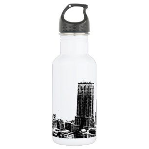Black & White New York City Waterfles
