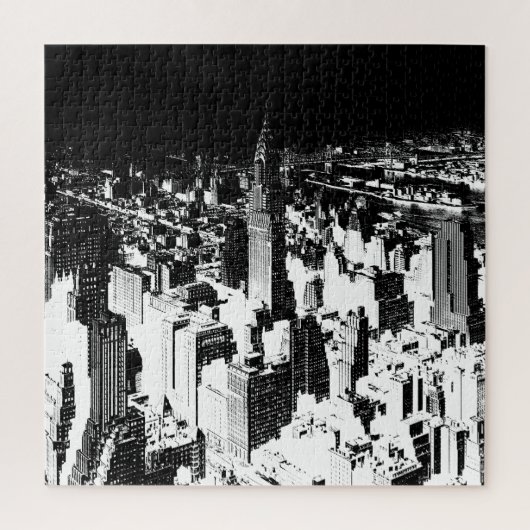 Black & White New York Legpuzzel (Verticaal)