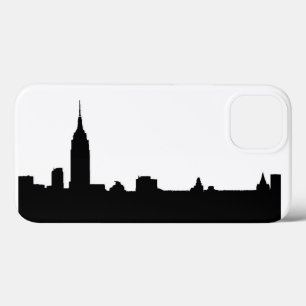 Black & White New York Silhouette iPhone 13 Hoesje
