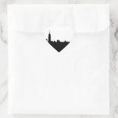 Black & White New York Silhouette Hart Sticker (Tas)