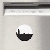 Black & White New York Silhouette Magneet (Insitu (Vaatwasser))