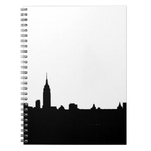 Black & White New York Silhouette Notitieboek