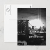 Black & White New York Skyline Briefkaart (Voorkant / Achterkant)