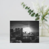 Black & White New York Skyline Briefkaart (Staand voorkant)