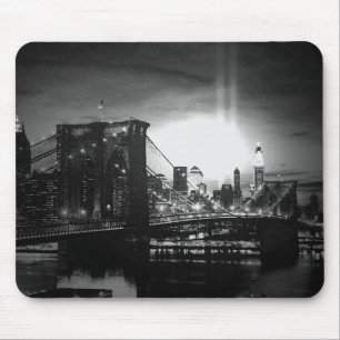 Black & White New York Skyline Muismat