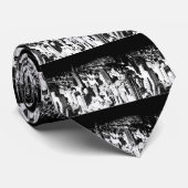 Black & White New York Stropdas (Opgerold)