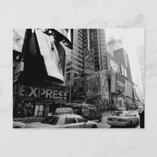 Black White New York Times Square Briefkaart