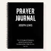Black White Nom Psalm Prayer Journal (Devant)