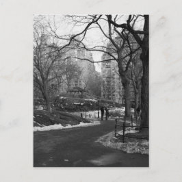 Black White NY Central Park Briefkaart