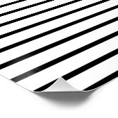 Black White op Art Green Circle Perfect Poster (Hoek)