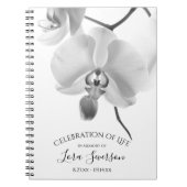 Black White Orchids Celebration of Life Livre d'or (Devant)