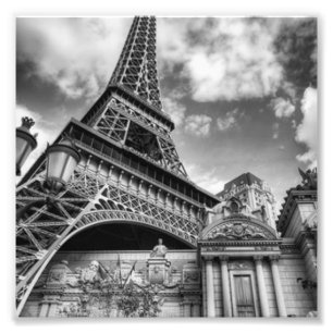 Black & White Paris Foto Afdruk