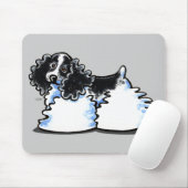 Black White Parti Cocker Spaniel Muismat (Met muis)