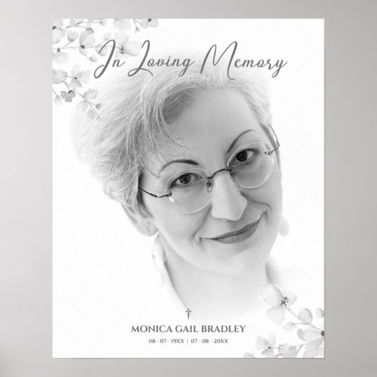 Black & White Photo Herinnering Service Beste Ones Poster (Voorkant)