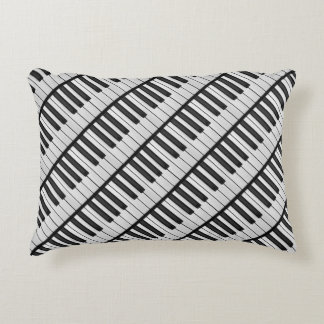 Black & White Piano Keys Accent Kussen
