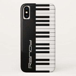 Black & White Piano Keys | Muziekgeschenken iPhone X Hoesje