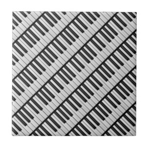 Black & White Piano Keys Tegeltje
