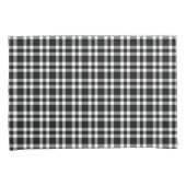 Black White Plaid Pattern Kussensloop (Voorkant-Rechts)
