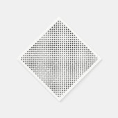 Black White Polka Dot Pattern Servet (Hoek)