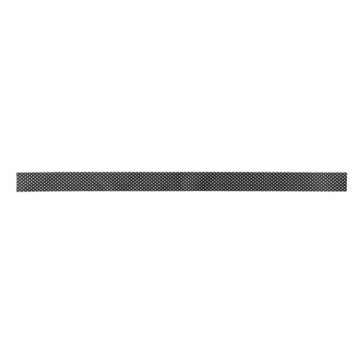 Black White Polka Dots Pattern Lint (Voorkant)