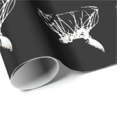 Black White Pop Art Basketball Cadeaupapier (Rol Hoek)