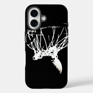 Black White Pop Art Basketball iPhone 16 Hoesje