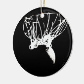 Black White Pop Art Basketball Keramisch Ornament (Links)