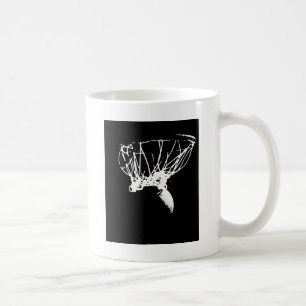 Black White Pop Art Basketball Koffiemok