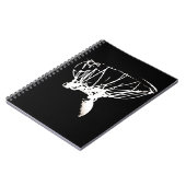 Black White Pop Art Basketball Notitieboek (Linkerzijde)