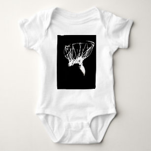 Black White Pop Art Basketball Romper