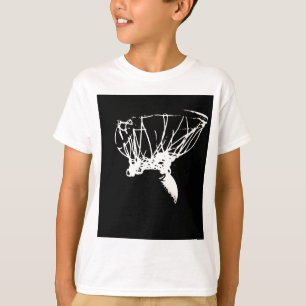 Black White Pop Art Basketball T-shirt
