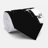 Black & White Pop Art Brooklyn Bridge Cravates (Roulé)