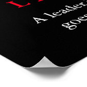 Black White Pop Art Eagle Leadership Poster (Coin)