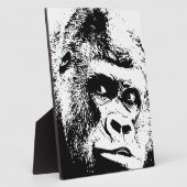 Black White Pop Art Gorilla Fotoplaat (Zijkant)