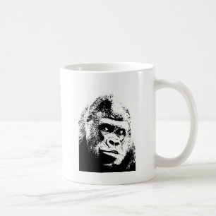 Black White Pop Art Gorilla Koffiemok