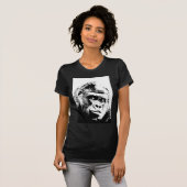 Black White Pop Art Gorilla T-shirt (Voorkant volledig)