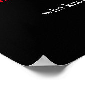 Black White Pop Art Leadership Wolf Poster (Coin)