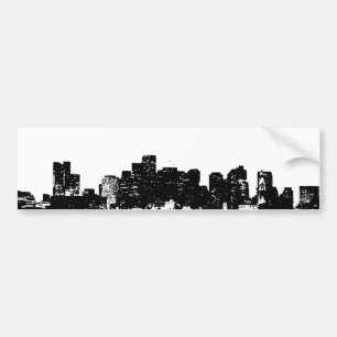 Black White Pop Art New York City Bumpersticker