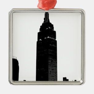 Black & White Pop Art New York Metalen Ornament