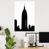 Black & White Pop Art New York Poster (Thuiskantoor)