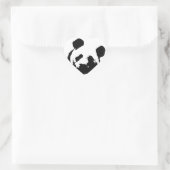 Black White Pop Art Panda Hart Sticker (Tas)