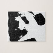 Black White Pop Art Panda Legpuzzel (Horizontaal)