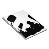 Black White Pop Art Panda Notitieboek (Rechterzijde)