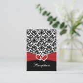 Black White Red Damask, Cartes de fermeture du coe (Debout devant)