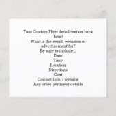 Black White Red Polka Dot Retro Cute Consultant Flyer (Achterkant)