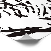 Black White Retro  Comic Style Fantasy Art Poster (Hoek)