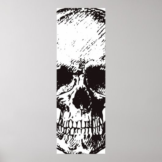 Black White Retro  Comic Style Fantasy Art Poster (Voorkant)